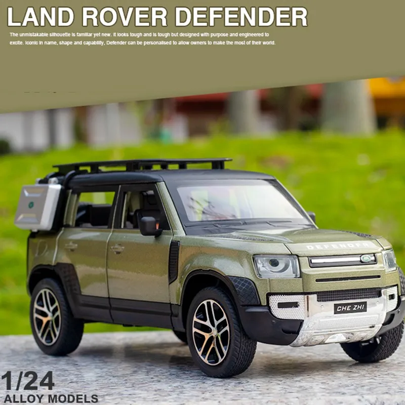 1/24 Land Rofer Defender модель автомобиля из сплава металлическая Jeep для детей литой и