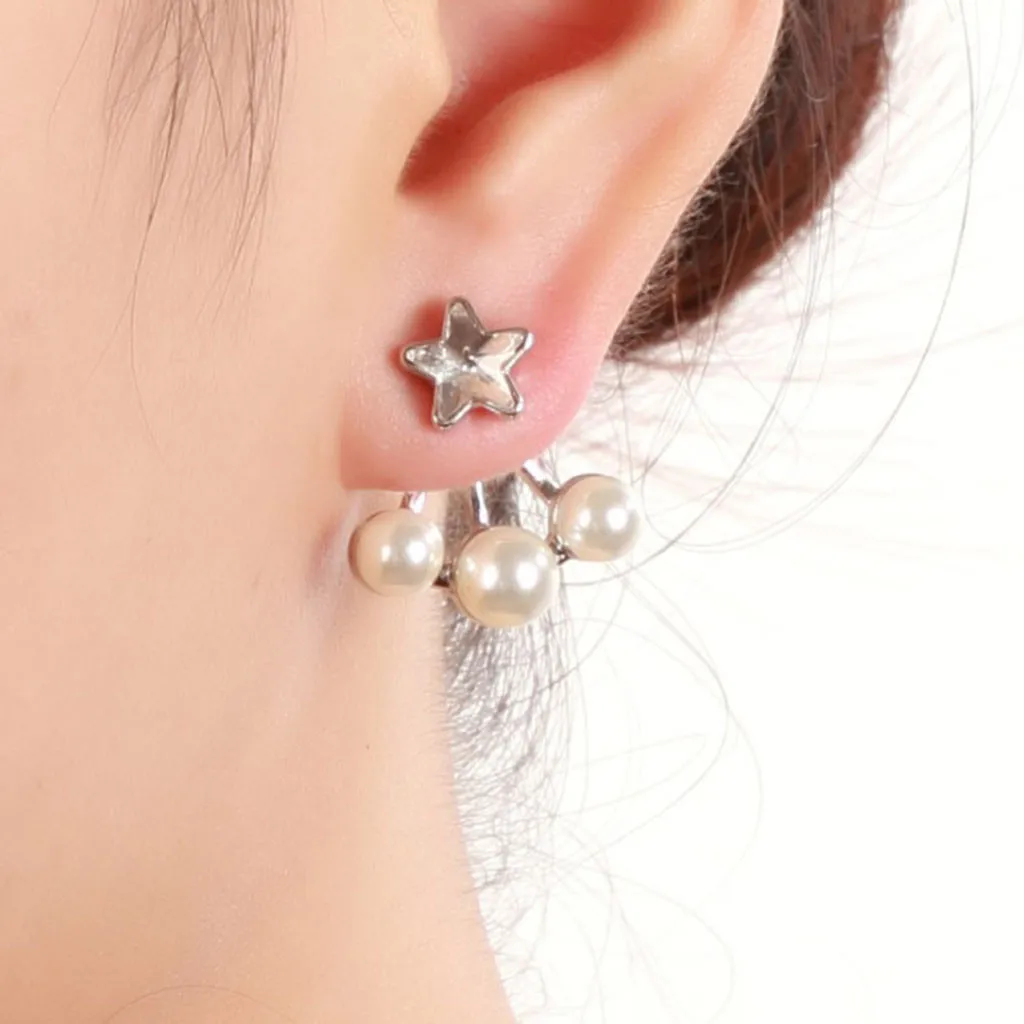 Модные трендовые металлические серьги в стиле панк с геометрическими круглыми