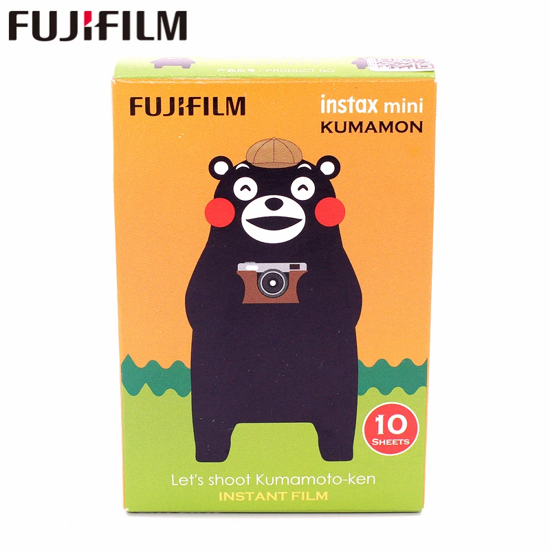 KUMAMON Fujifilm 10 листов фильм монохромный Радуга макарун Микки Алиса для Fuji Instax Mini 7 8 9 50s 7s 90 25 поделиться SP-1 мгновенный - Цвет: KUMAMON