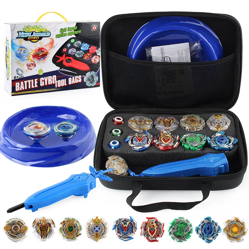 

9Pcs/Set Beyblades Burst Set Metal Fusion Gyro Toys for Children with Sword Launcher and Storage Case