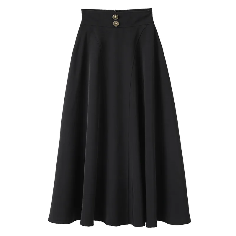 

Dress French High Waist Pure Pleated Skirt for Women