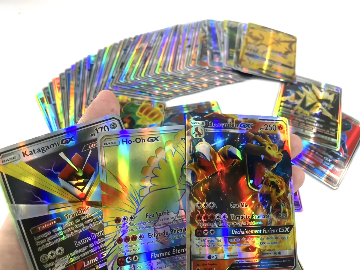

20 Pcs No Repeat Pokemons French Card GX VMAX TAKARA TOMY Pikachu Shining Cards Game Battle Carte Trading Children Toys Gifts
