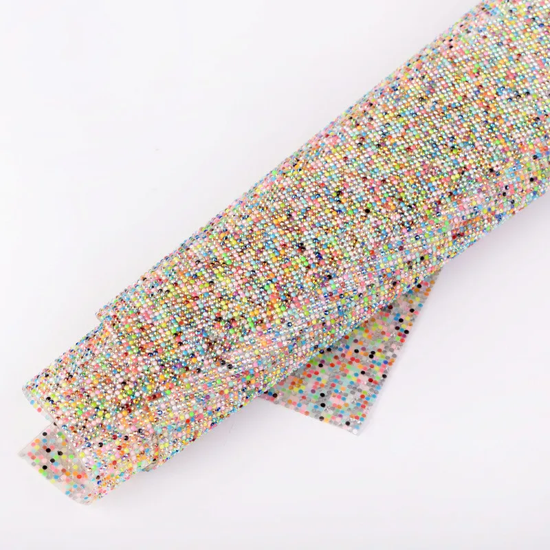 

Rhinestone Sheet Self-Adhesive Rhinestone 2MM Round Colour AB Rhinestone Sticker Phone Decorations Diy Flatback Rhinestones Trim