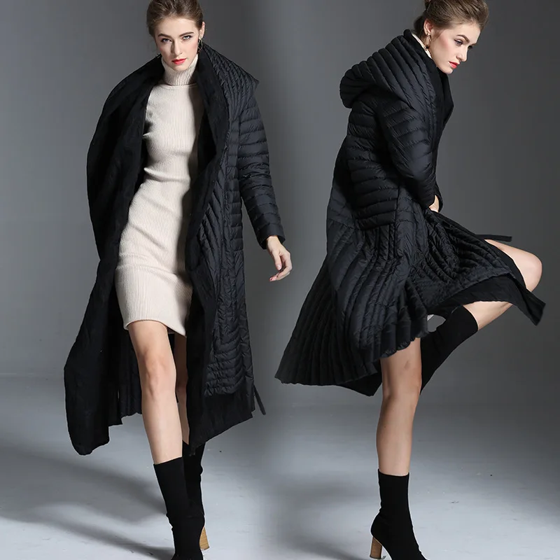 Зимняя куртка для женщин 90% утиного пуха пальто 2020 теплая парка женский Макси