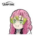 Прыгать время 13x9 см для демонов Mitsuri Kanroji Peeker автомобильные наклейки индивидуальные лаптоп стайлинга автомобилей оконные рамы наклейка на ветровое стекло