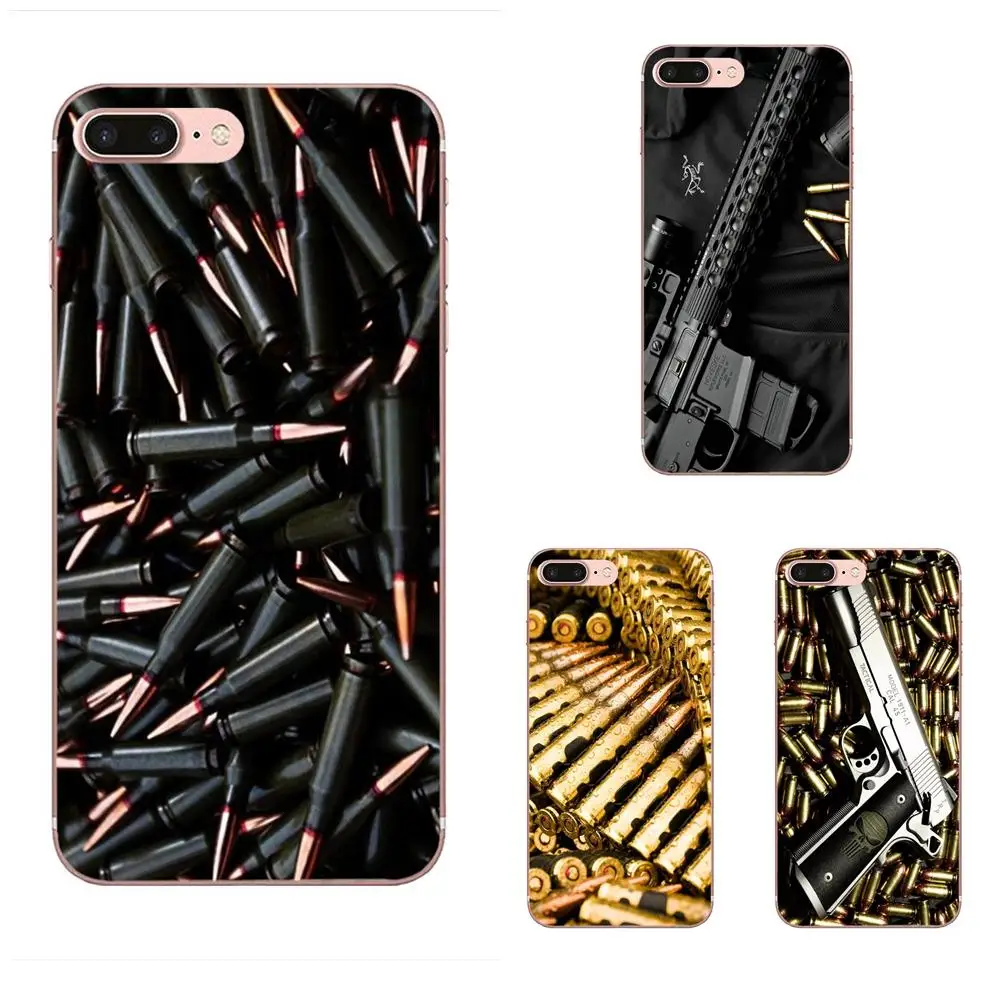 Design Gun And Bullets Pattern For LG K50 Q6 Q7 Q8 Q60 X Power 2 3 Nexus 5 5X V10 V20 V30 V40 Q Stylus TPU Fashion Cell Case | Мобильные