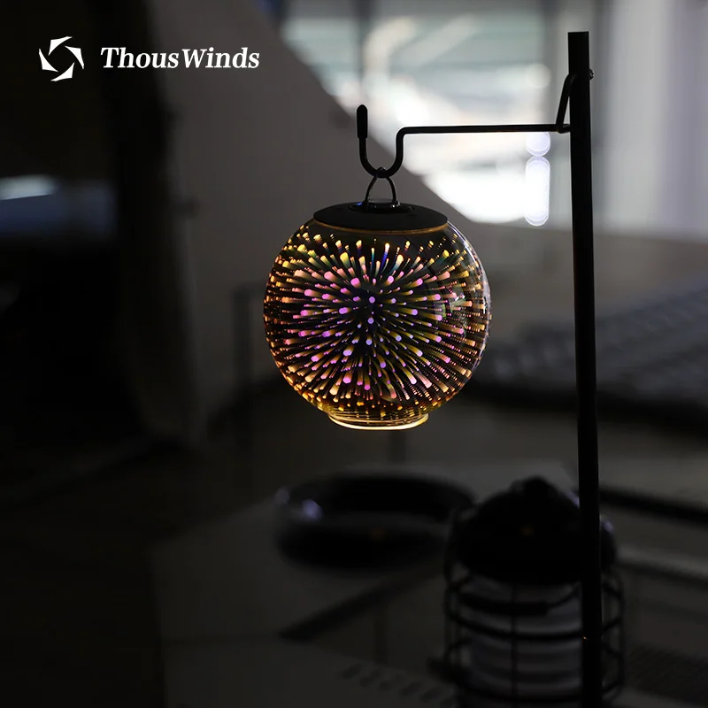 구매 Thous Winds-골대 제로 LED 조명 GZ50 3D 불꽃 랜턴 야외 캠핑 조명, 3D 그림자 유리 전등갓