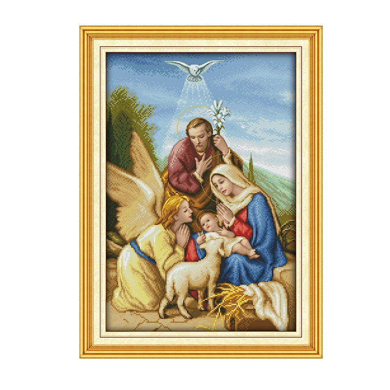 

Joy Sunday вышивка крестиком DIY, персонаж узор Ангел приходит Счетный Набор для вышивки крестиком домашнее украшение игла и вышивка крестиком