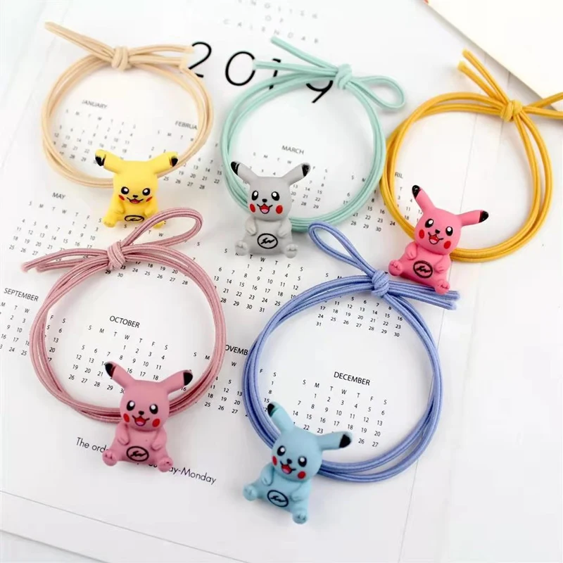 

Hair Rope Girl Pikachu Rubber Band Hair Rope Multiple Colors Rubber Band