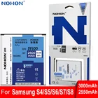 Оригинальный аккумулятор NOHON для Samsung Galaxy S4 S5 S6 S7 S8 I9500 G900F G920F G930F G950F, сменная Розничная упаковка большой емкости