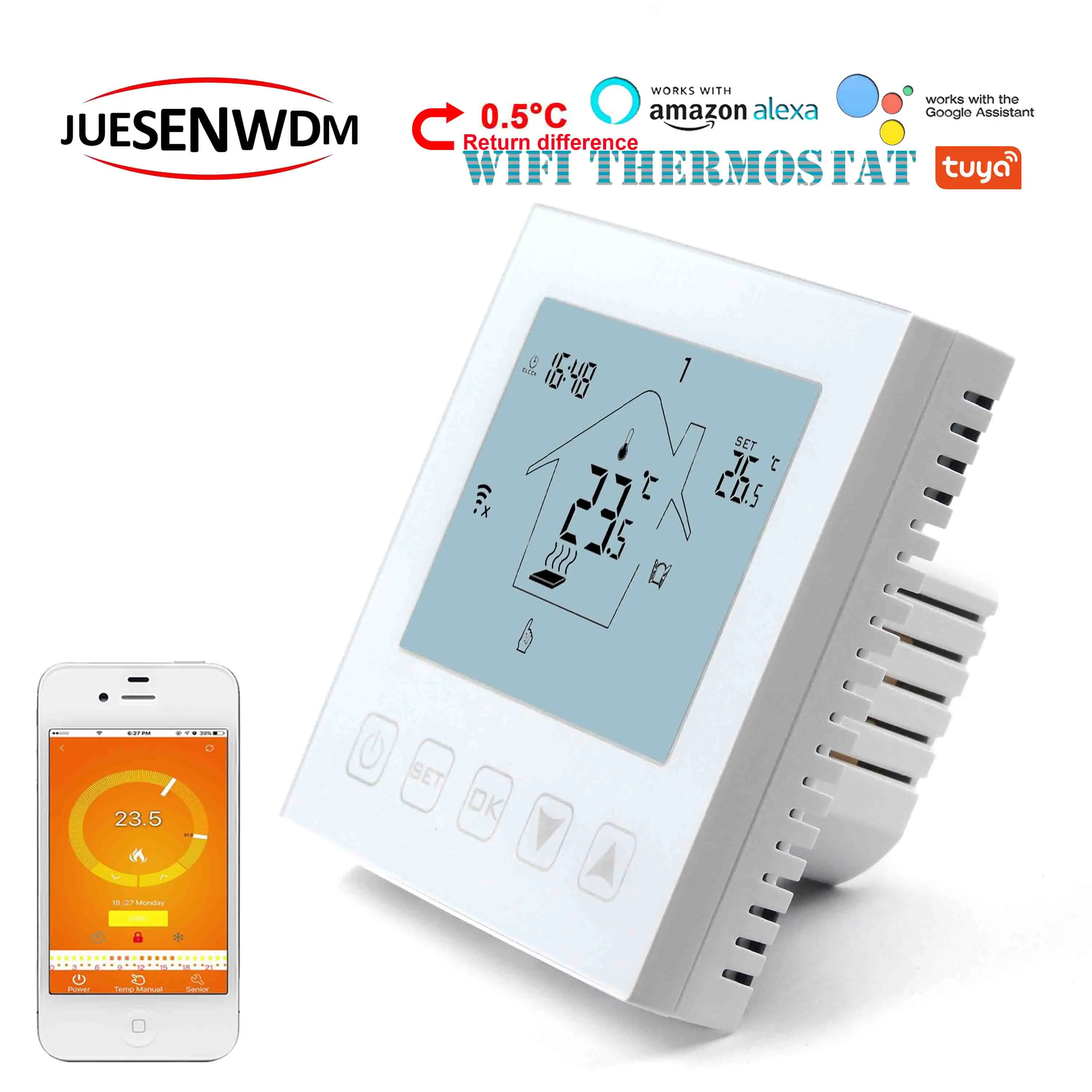 ЕС 0 5 ℃ обратная разница программируемый контроллер температуры wifi термостат