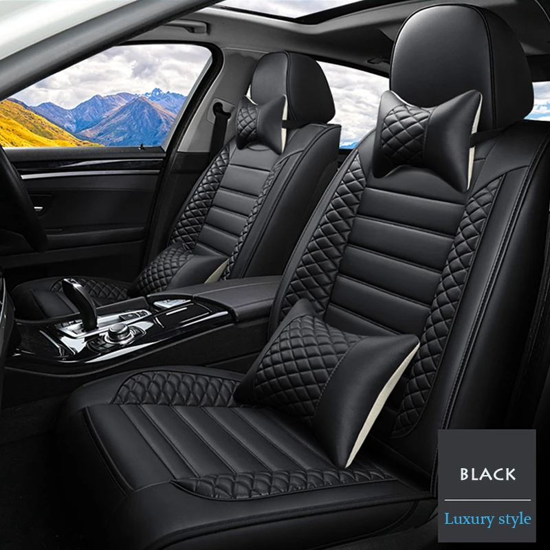 Роскошный кожаный чехол для автомобильного сиденья Mazda 2 3 6 CX5 Axela универсальный на