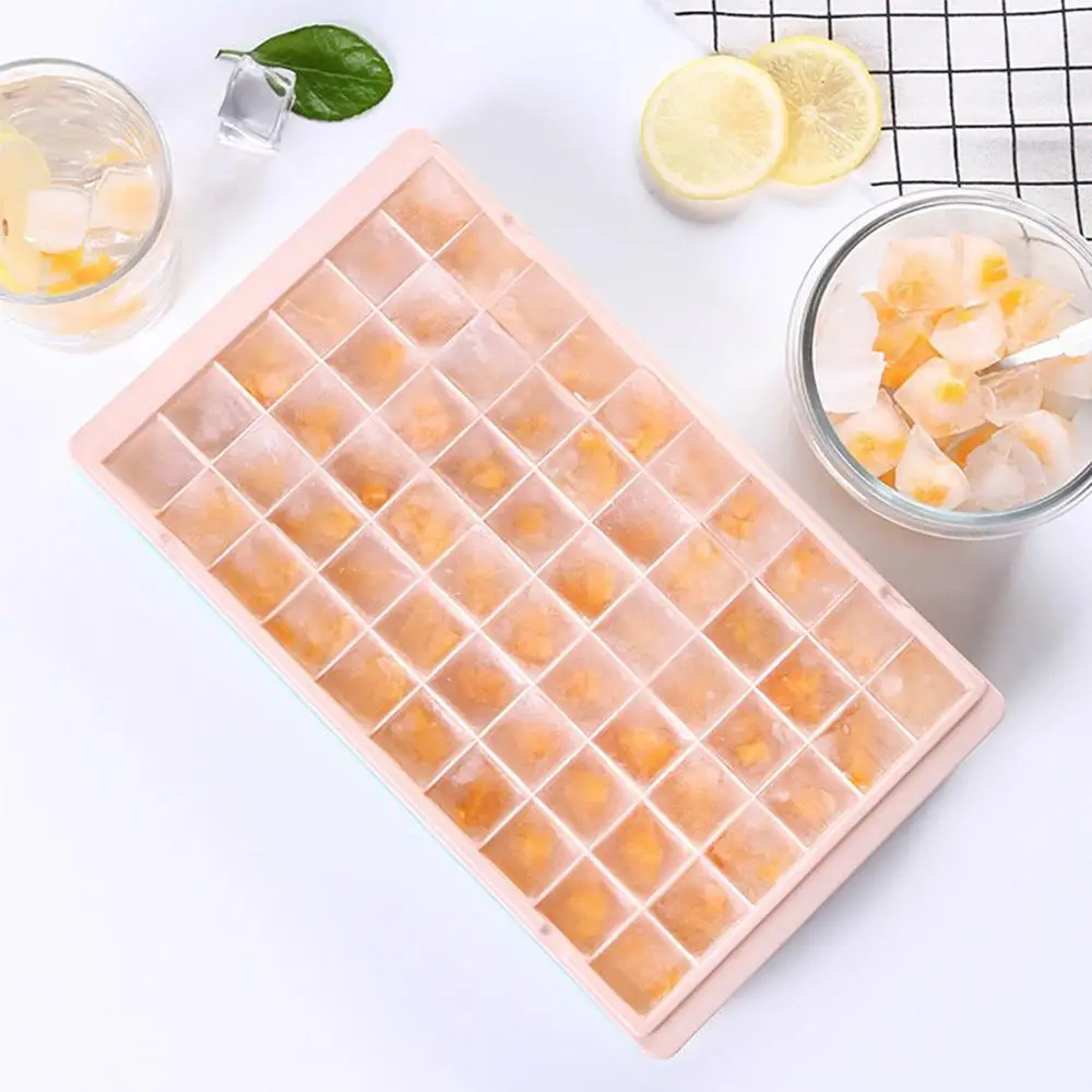 60 сетка пищевой силиконовый поднос для льда дома с крышкой DIY Форма кубика