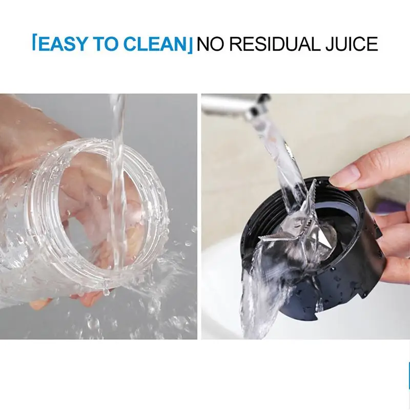 

AC220V 250W Household Multi Function Double Cup Convenient Portable Juicer Blenders 4 Blades Multi-function Fruit Juicer Machine