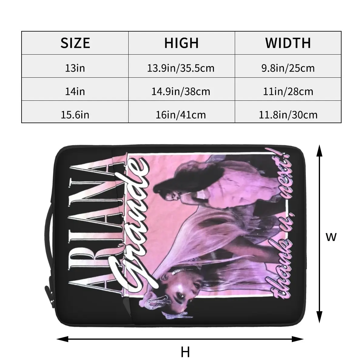 

Ariana Grande Sweetner Waterproof laptop bag 13 14 15 inch. Laptop bag protective cover for briefcase.