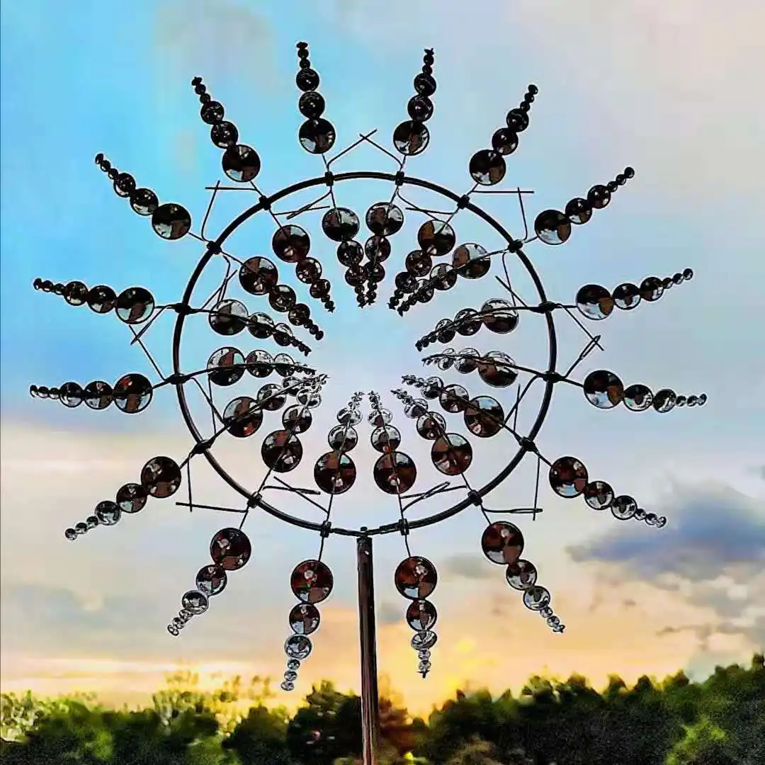 

1PC Metal Windmill Outdoor Activities Garden Decor Unique Magical Metal Spinners Wind Catchers Yard and Garden Home Decoration