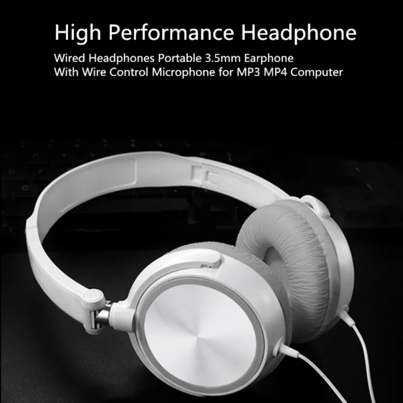 Наушники без микрофона Проводная гарнитура наушники на ухо HiFi Звук музыка стерео наушники с/без микрофона наушники