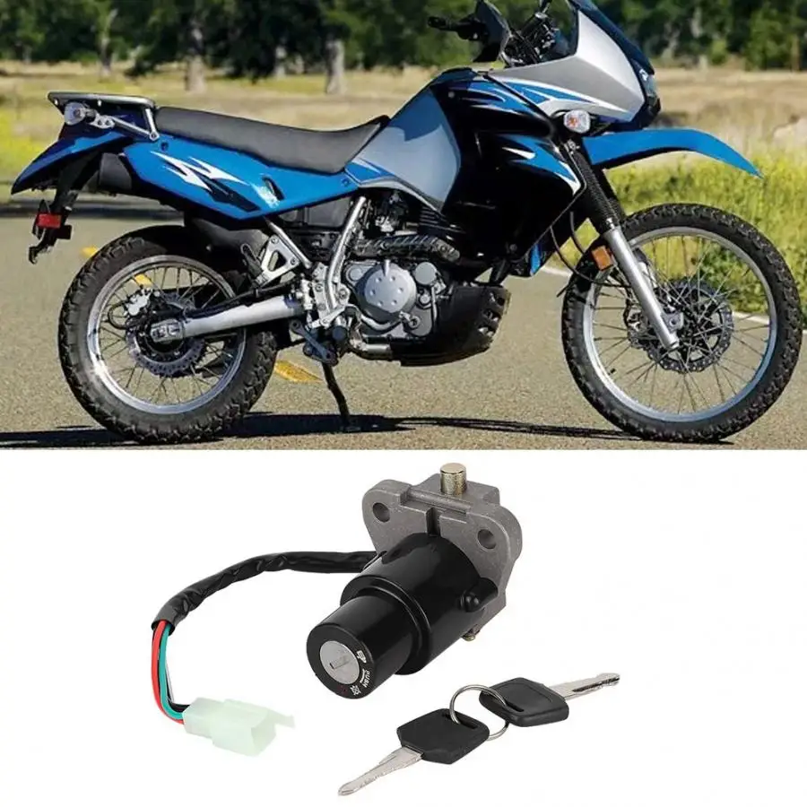 Ключ зажигания пригодный для Kawasaki KLR650 KLR 650 1987 2007 алюминиевый сплав