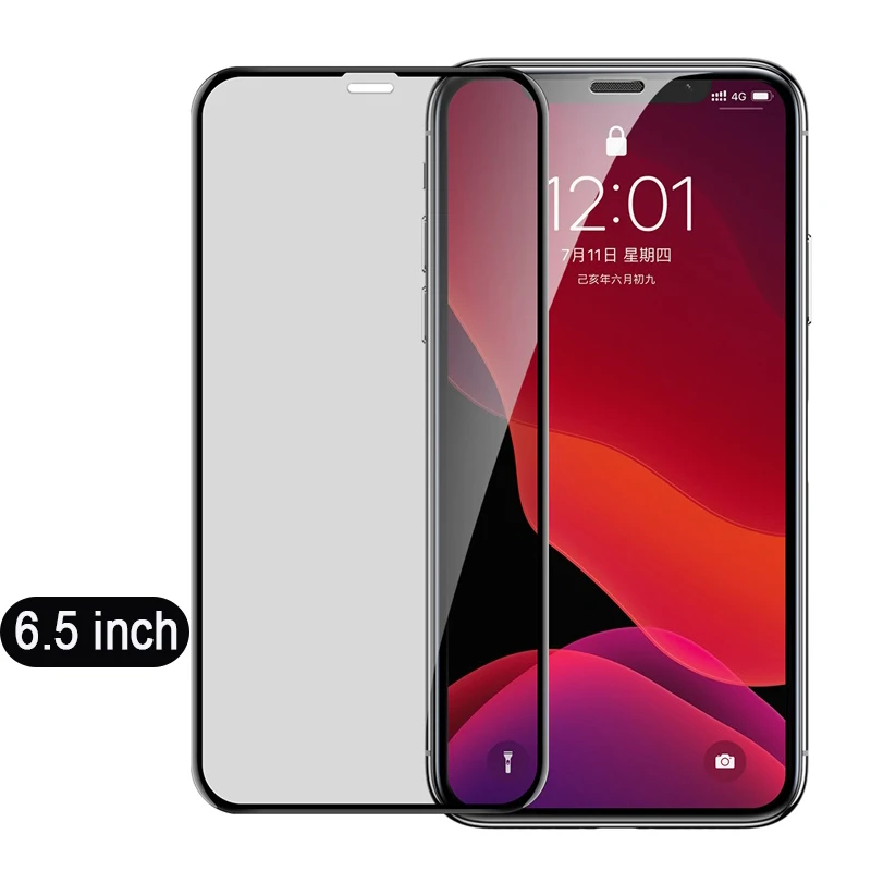 Baseus 0,23 мм защита для экрана для iPhone 11 Pro Max защитное стекло закаленное стекло для iPhone стекло 2 шт. и инструмент - Цвет: 6.5 inch for iPhone