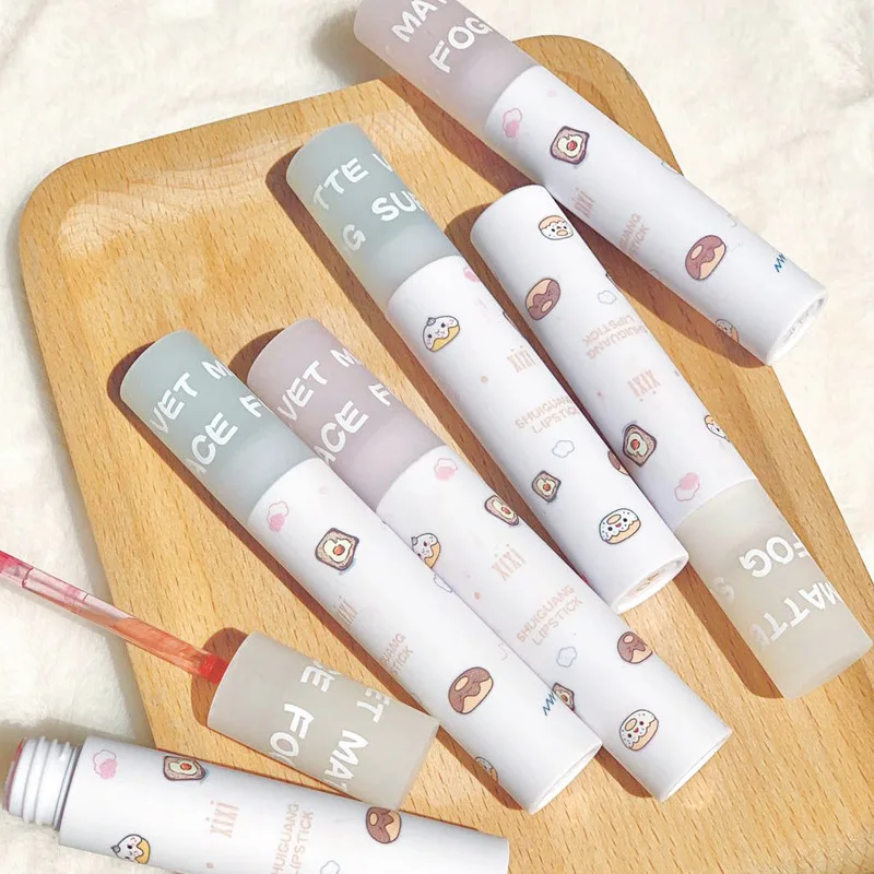 

Make-up Xixi Lip Mud White Silver Fog Dunk Glaze Not Cup Lip Lie Lip Mud Student Ping Price