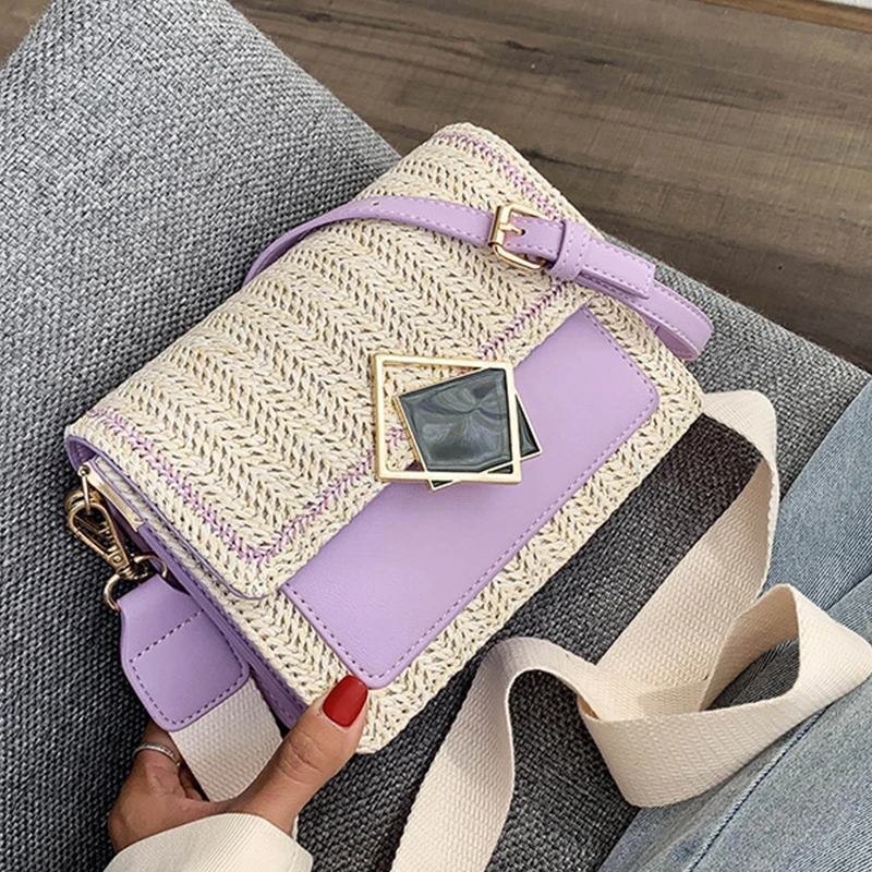 Маленькие соломенные сумки для женщин 2020 летние через плечо женские путешествий