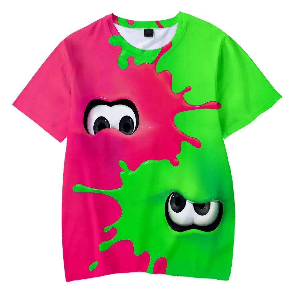 

Splatoon 3D Print T-Shirt Graffiti Shooting Game Streetwear Men Women Fashion Oversized T Shirt Harajuku Kids Boy Girl Tees Tops