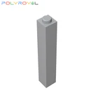 Строительные блоки, 1x1x5, 10 шт., детали, совместимые с конструкторами, игрушка Moc 2453