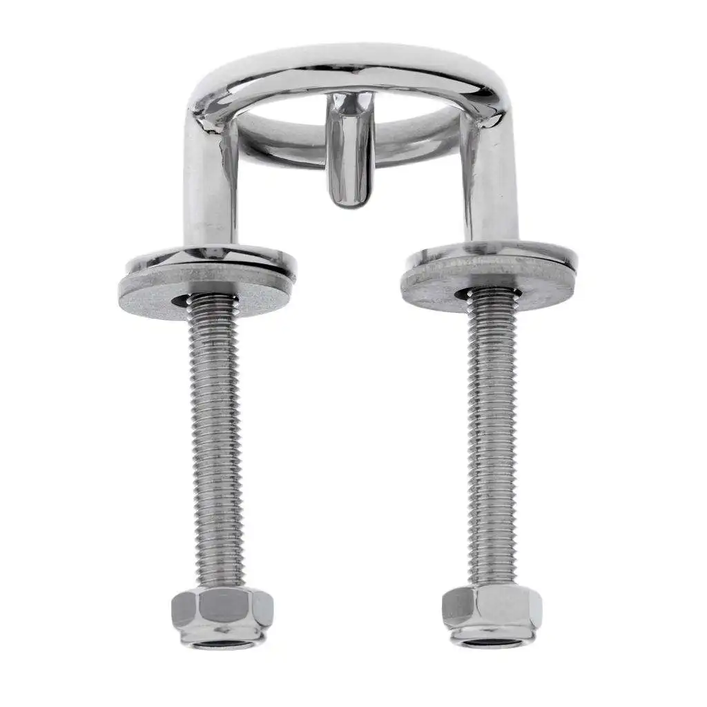 

Boat Water Ski Tow Eye Hook Hitch - Transom Mount - 316 Marine Stainless Steel - Choice of Size