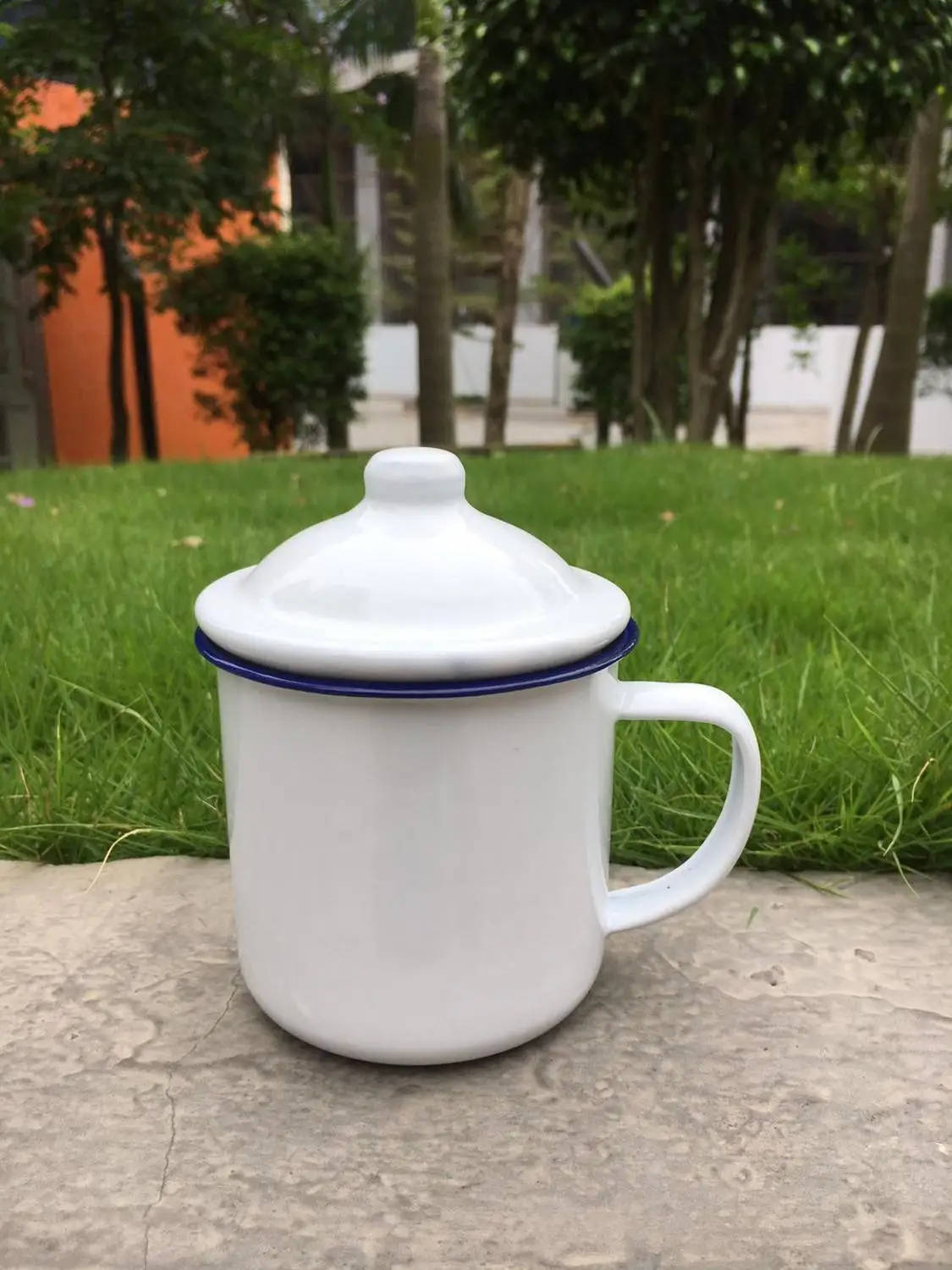 Не ржавеет хорошее качество 370 мл небьющаяся эмалированная детская чашка с