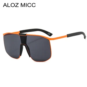 Негабаритных цельный очки высокого качества мужские солнцезащитные очки Goggle Защита от солнца очки без оправы Солнцезащитные очки для женщин от UV400 Q842