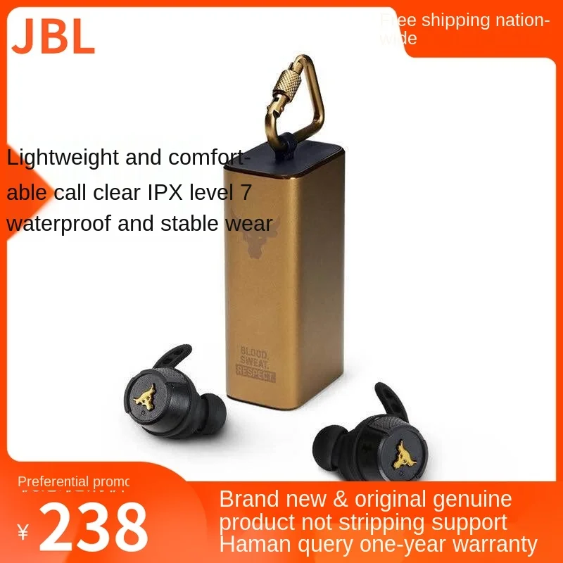 

JBL UA Flash True Wireless Bluetooth Sports Headset Waterproof Sweatproof in-Ear Earplug