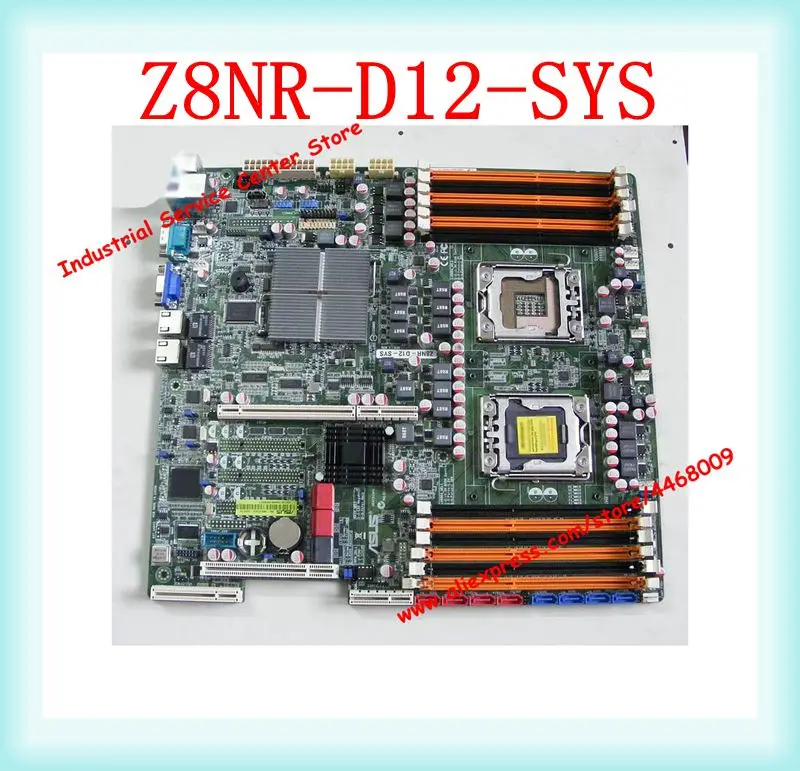 Оригинальный Z8NR-D12-SYS 1366 Pin X58 Серверная материнская плата поддержка 56 12 слотов