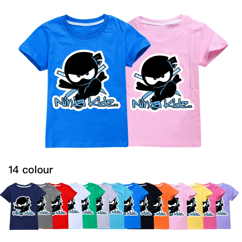 

2021 New Boys T Shirt Summer NINJA KIDZ 3D Printed T-shirt Kids Funny Harajuku Fashion Top Boys&Girls Tee tops 2-16 Years