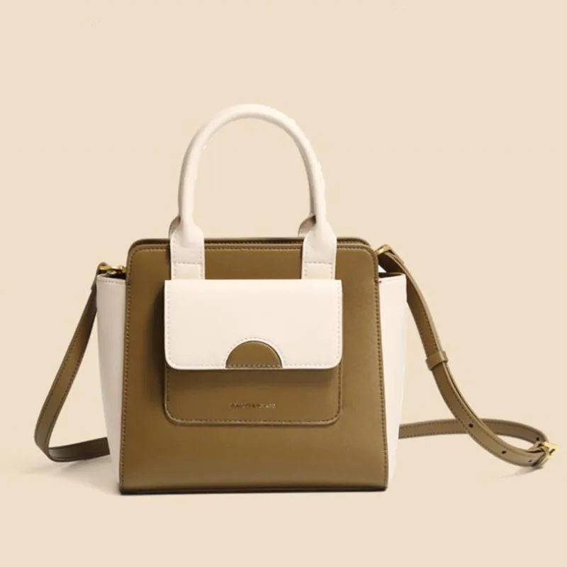 2021 New Fashion Contrast Color Purses and Handbags Famous Luxury Brands High-quality Leather Ladies Crossbody Shoulder Bags Cc