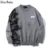 Мужской пуловер с дырками, большого размера, на осень, свитер с рисунком граффити - изображение
