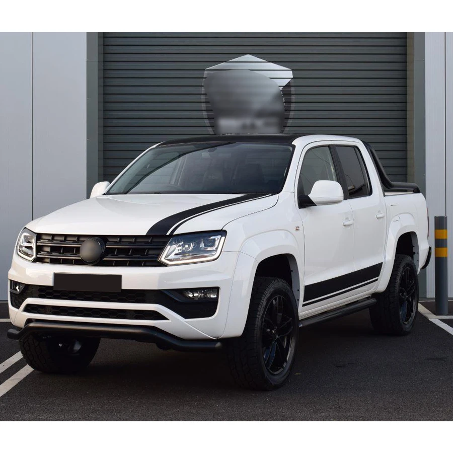 

4 Pcs/set include 1piece hood 、2pieces side door 、1piece tail door stripe graphic vinyl car sticker fit for vw amarok 2009-2018