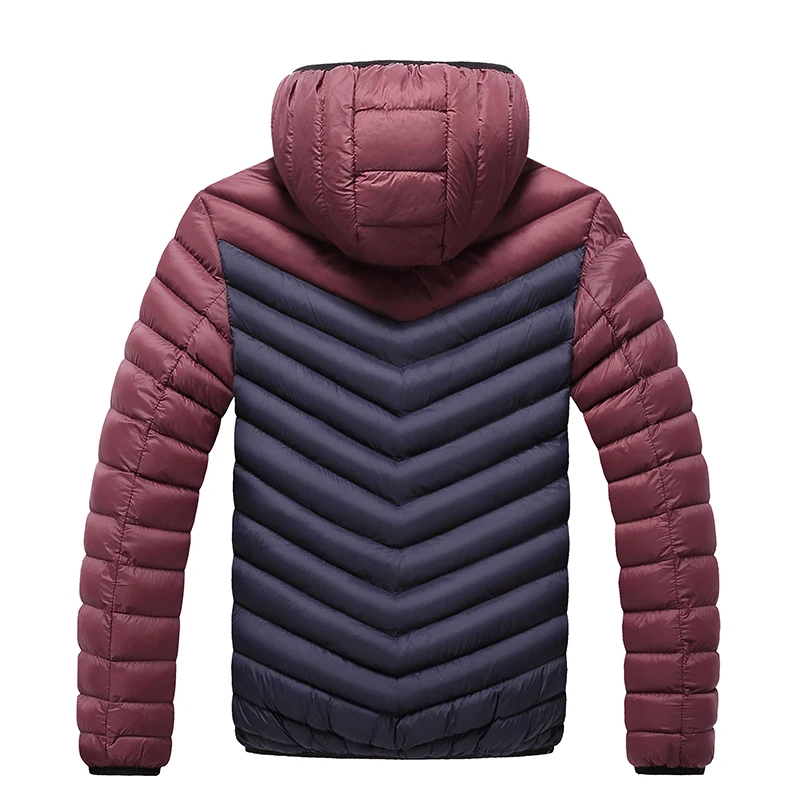 Мужская приталенная куртка на хлопковом наполнителе теплая Повседневная