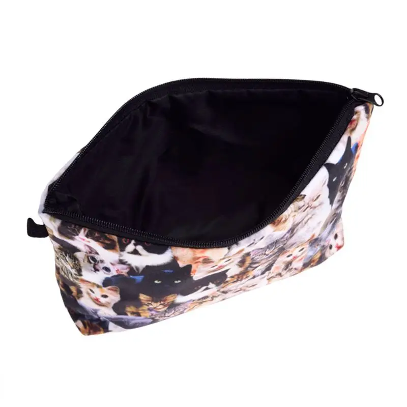 

Travel Cosmetic Bag Cute Cat Printed Pattern Makeup Case Pouch Toiletry Organize M68C