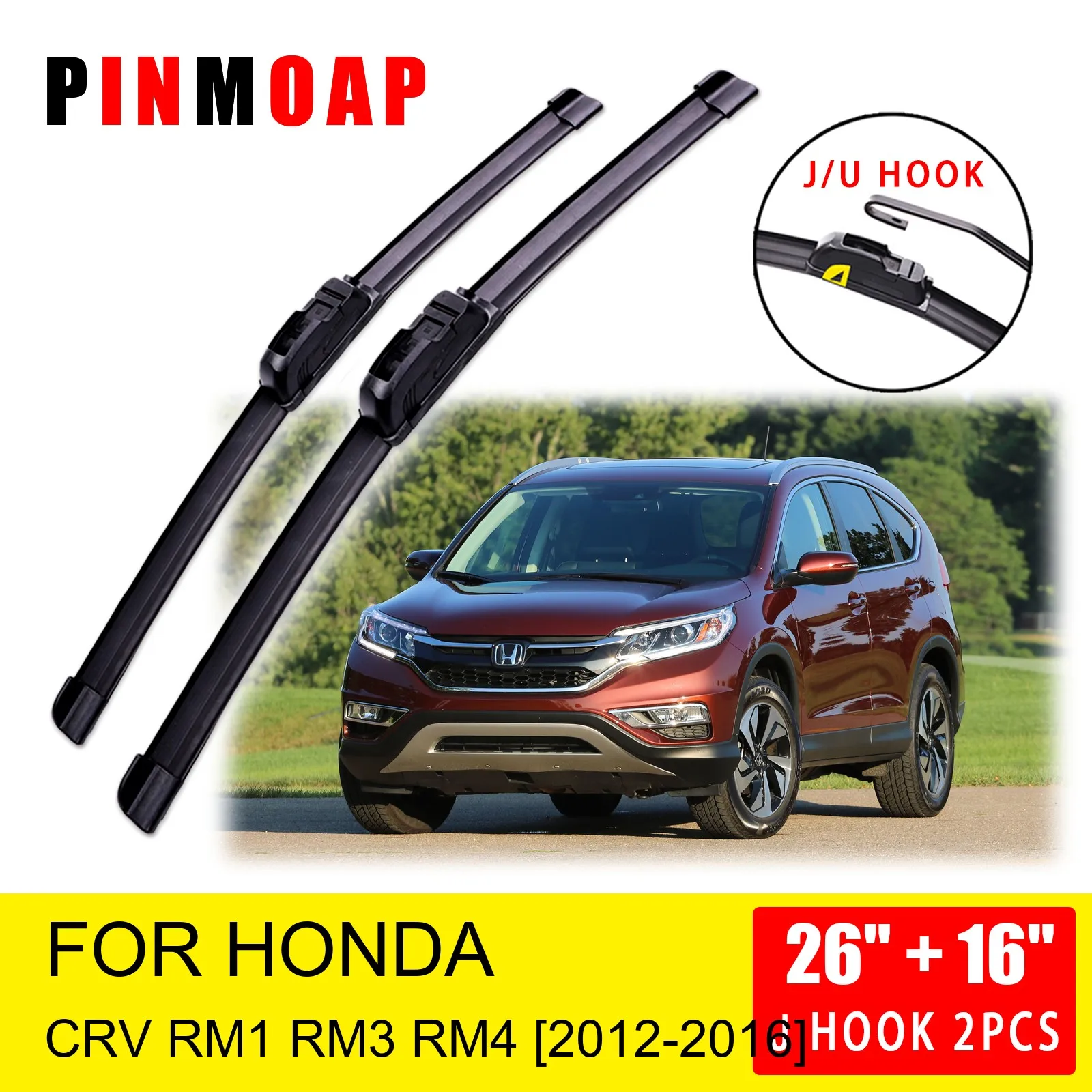 

Передние щетки стеклоочистителя для Honda CR-V RM1 RW2 RM3 RM4 2012 2013 2014 2015 2016, аксессуары для резака U J Hook