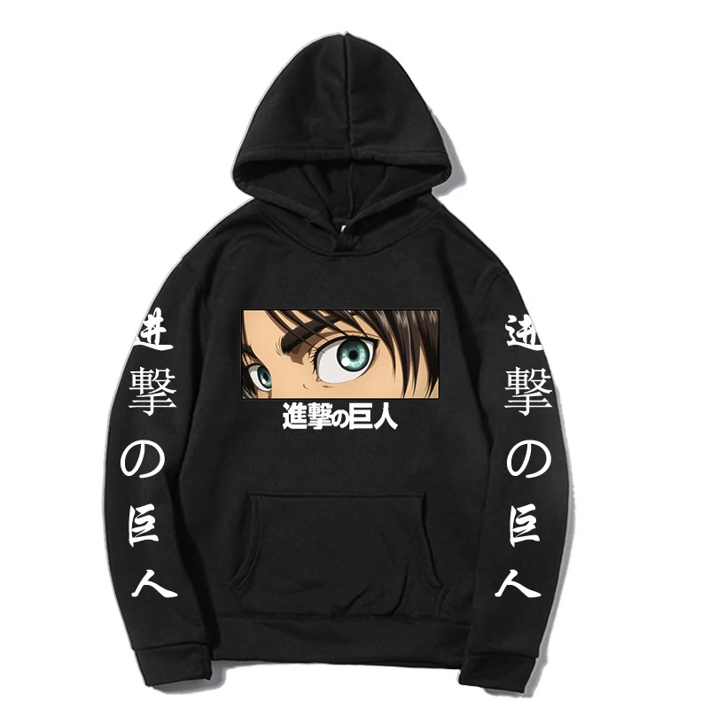 

Attack On Titan One Piece Luffy Anime Hoodies Fleece Pullover Sweatshirts Streetwear Oversized Clothes