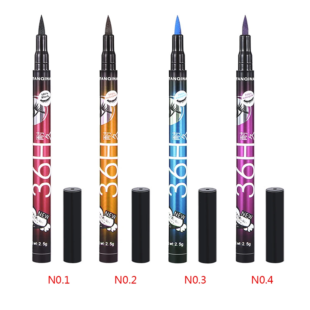 BGVfiveColorful 12 часов 2,5 г Водонепроницаемая подводка для глаз ручки жидкое средство для макияжа быстрая сушка не надвигающийся Водостойкий карандаш для глаз