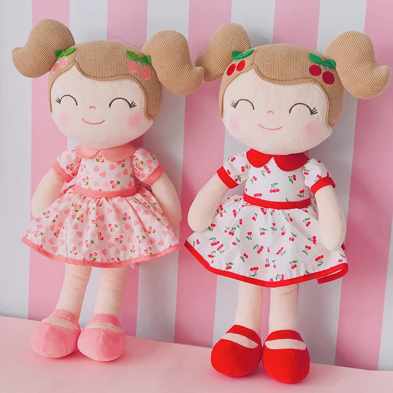 

Gloveleya Stuffed Toys Cherry Girl Plush Doll Baby Girl Gifts Cloth Dolls Kids Rag Toy Toddler Plush Toys
