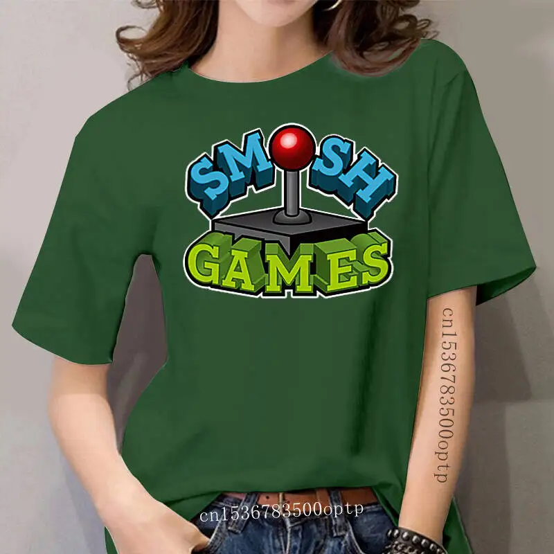 

100% Cotton Print T-shirt O-Neck Fashion Casual High Quality Print T Shirt women Smosh Design Cotton T Shirt