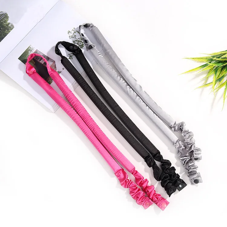 

Heatless Curling Rod Headband Silk Rod Heatless Not Damage Hair Curls Styling Tool Overnight Band Silk Magic Wave Hair Curler