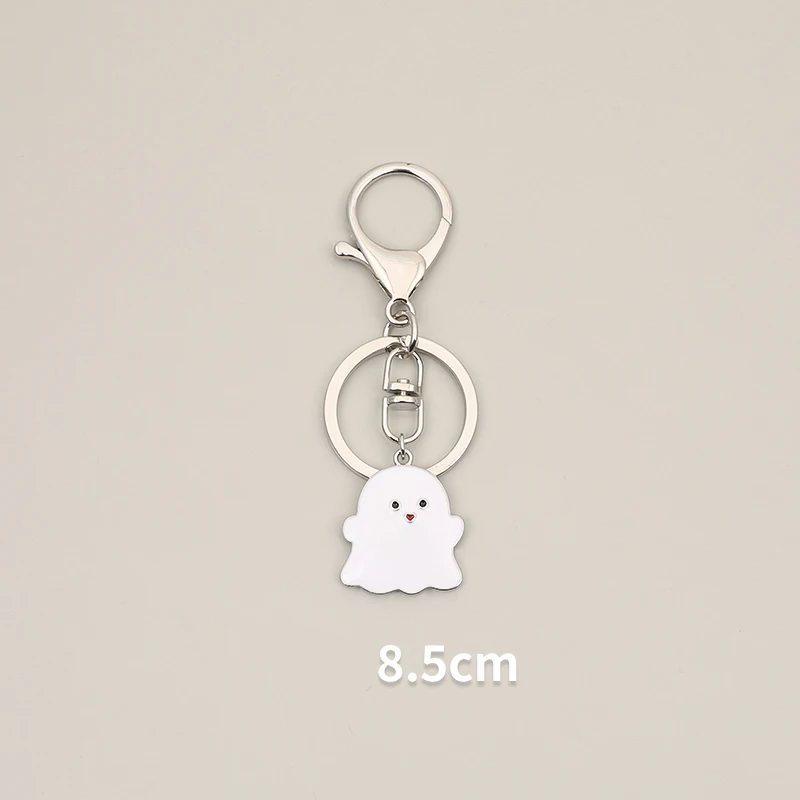 

Cartoon Ghost Halloween Keychain Cute Car Bag Keyring Charm Airpods Pendant Fashion Metal Key Chains Trinket Couple Gift