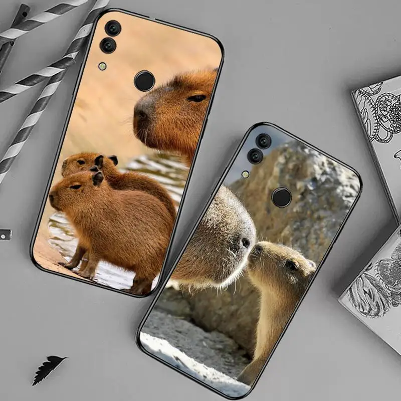 

Capybara Cute animal Phone Case For Huawei honor Mate 10 20 30 40 i 9 8 pro x Lite P smart 2019 Y5 2018 nova 5t