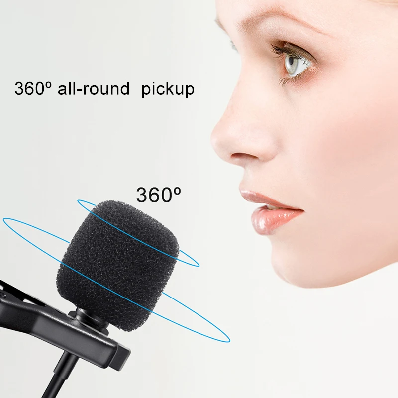 2019 MAMEN 3.5mm Audio Video Recording Lapel Microphone with Clip for iPhone Android Mac Vlog DSLR Camcorde | Электроника