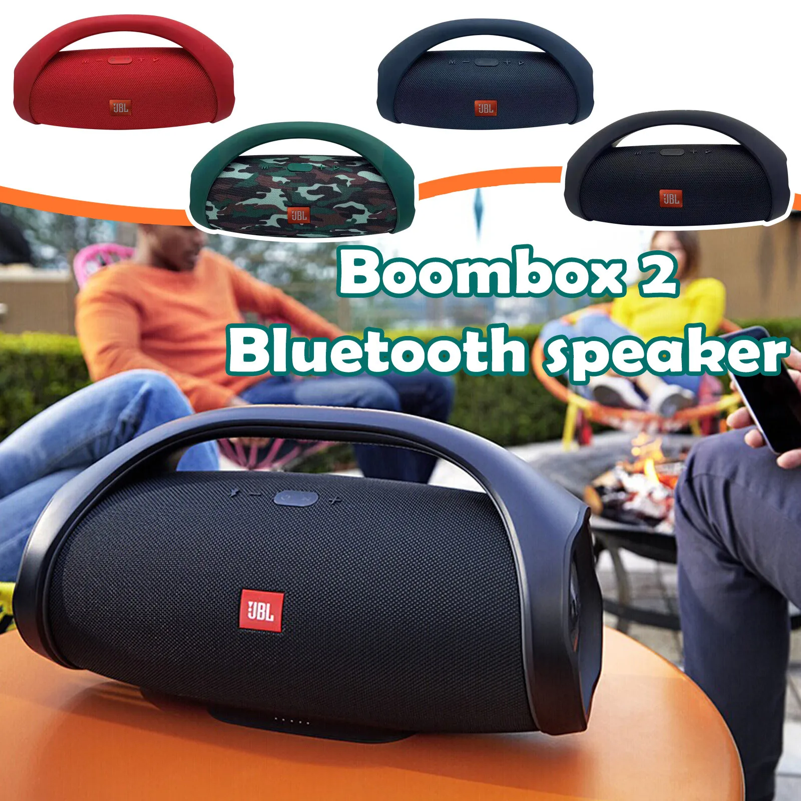 Jbl Boombox 2 портативная беспроводная Bluetooth-Колонка Ipx7 Бумбокс Водонепроницаемая