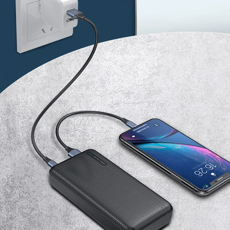 Внешний аккумулятор joyрум 20000 мАч 2 USB порта 10000 внешний Mico Type c портативное
