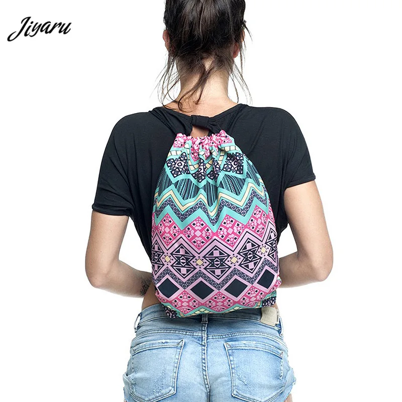 3D сумка со стягивающим шнурком и напечатанным текстом путешествия Softback мужские